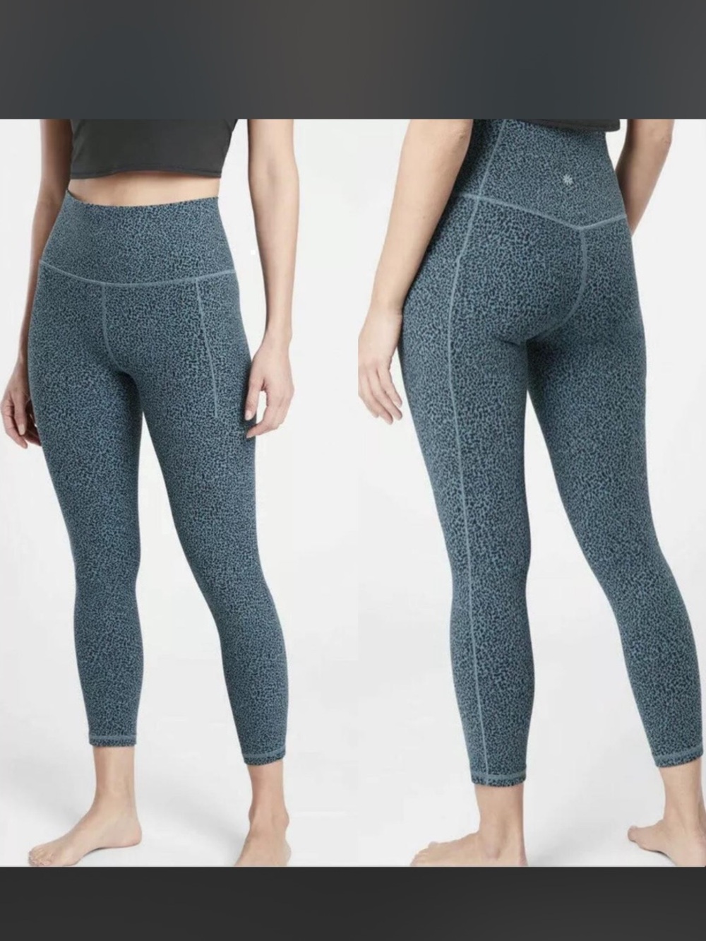 Athleta Salutation Stash
Charcoal Blue Speckle High-Rise Leggings